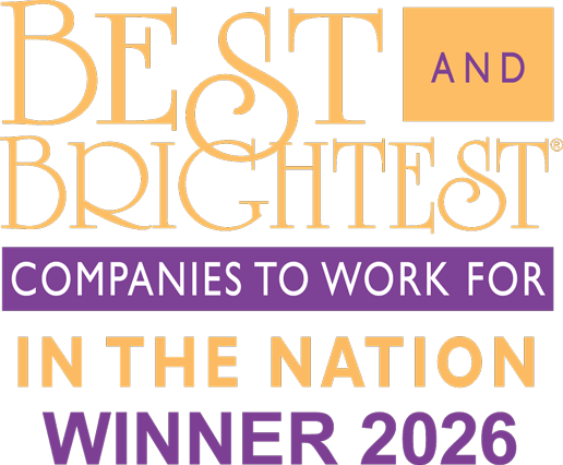 Award badge for the Best and Brightest Companies to Work For in the Nation 2026